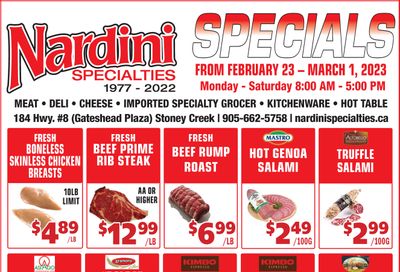Nardini Specialties Flyer February 23 to March 1