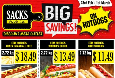 Sacks Food Co. Flyer February 23 to March 1