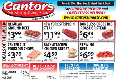 Cantor's Meats Flyer February 23 to March 1