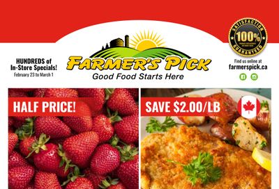 Farmer's Pick Flyer February 23 to March 1