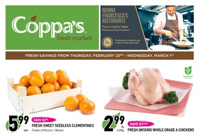 Coppa's Fresh Market Flyer February 23 to March 1