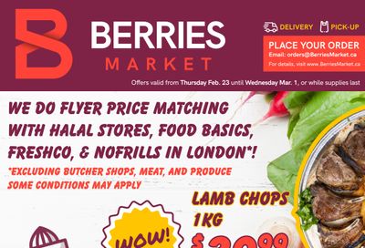 Berries Market Flyer February 23 to March 1