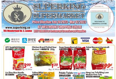 Superking Supermarket (London) Flyer February 24 to March 2