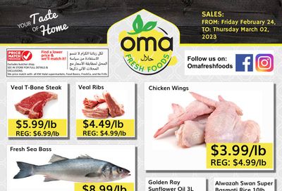 Oma Fresh Foods Flyer February 24 to March 2