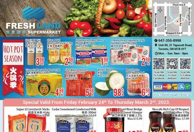 FreshLand Supermarket Flyer February 24 to March 2