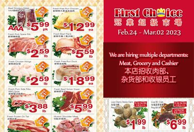 First Choice Supermarket Flyer February 24 to March 2