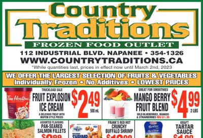 Country Traditions Flyer February 23 to March 2