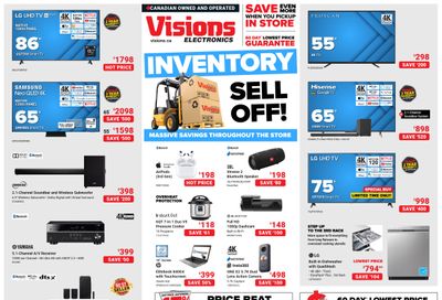 Visions Electronics Inventory Sell-Off Flyer February 24 to March 2