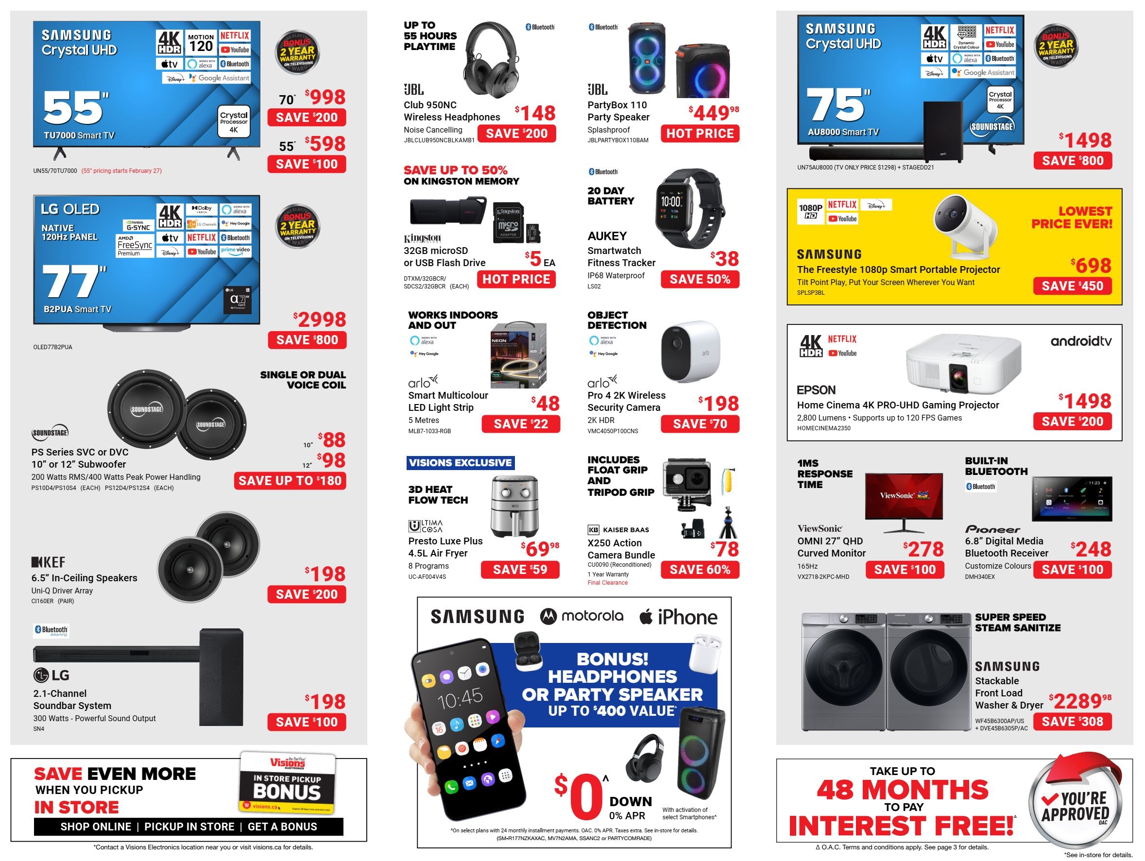 Visions Electronics Inventory Sell-Off Flyer February 24 to March 2