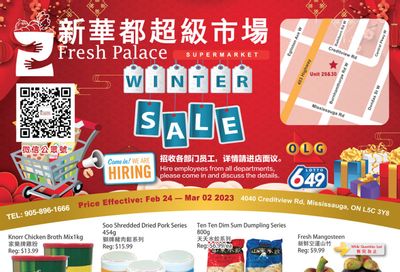 Fresh Palace Supermarket Flyer February 24 to March 2
