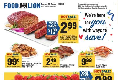 Food Lion (SC) Weekly Ad Flyer Specials February 22 to February 28, 2023