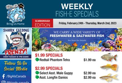 Big Al's (Scarborough) Weekly Specials February 24 to March 2