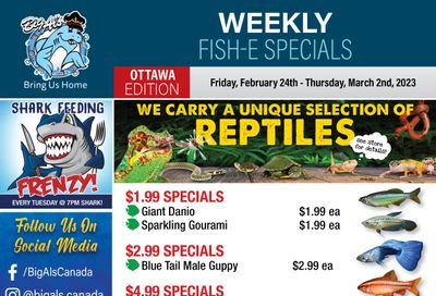 Big Al's (Ottawa East) Weekly Specials February 24 to March 2