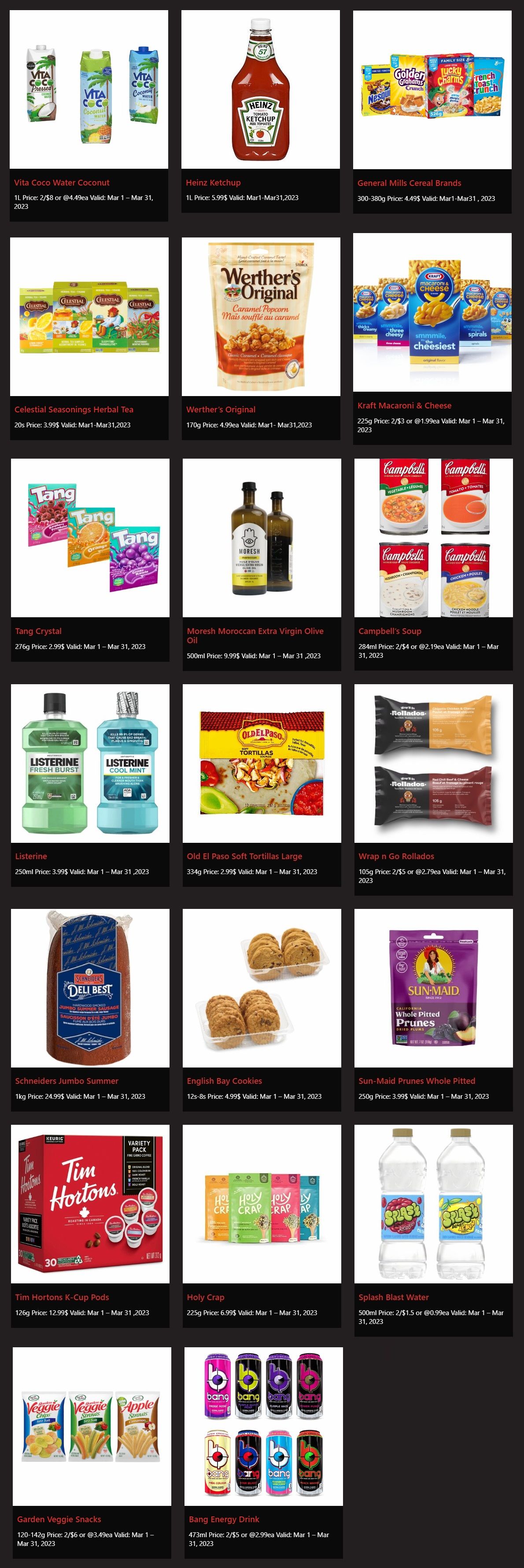 Rabba In-Store Deals March 1 to 31
