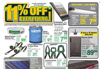 Menards (IL, WI) Weekly Ad Flyer Specials February 19 to February 26, 2023