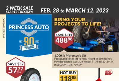 Princess Auto Flyer February 28 to March 12