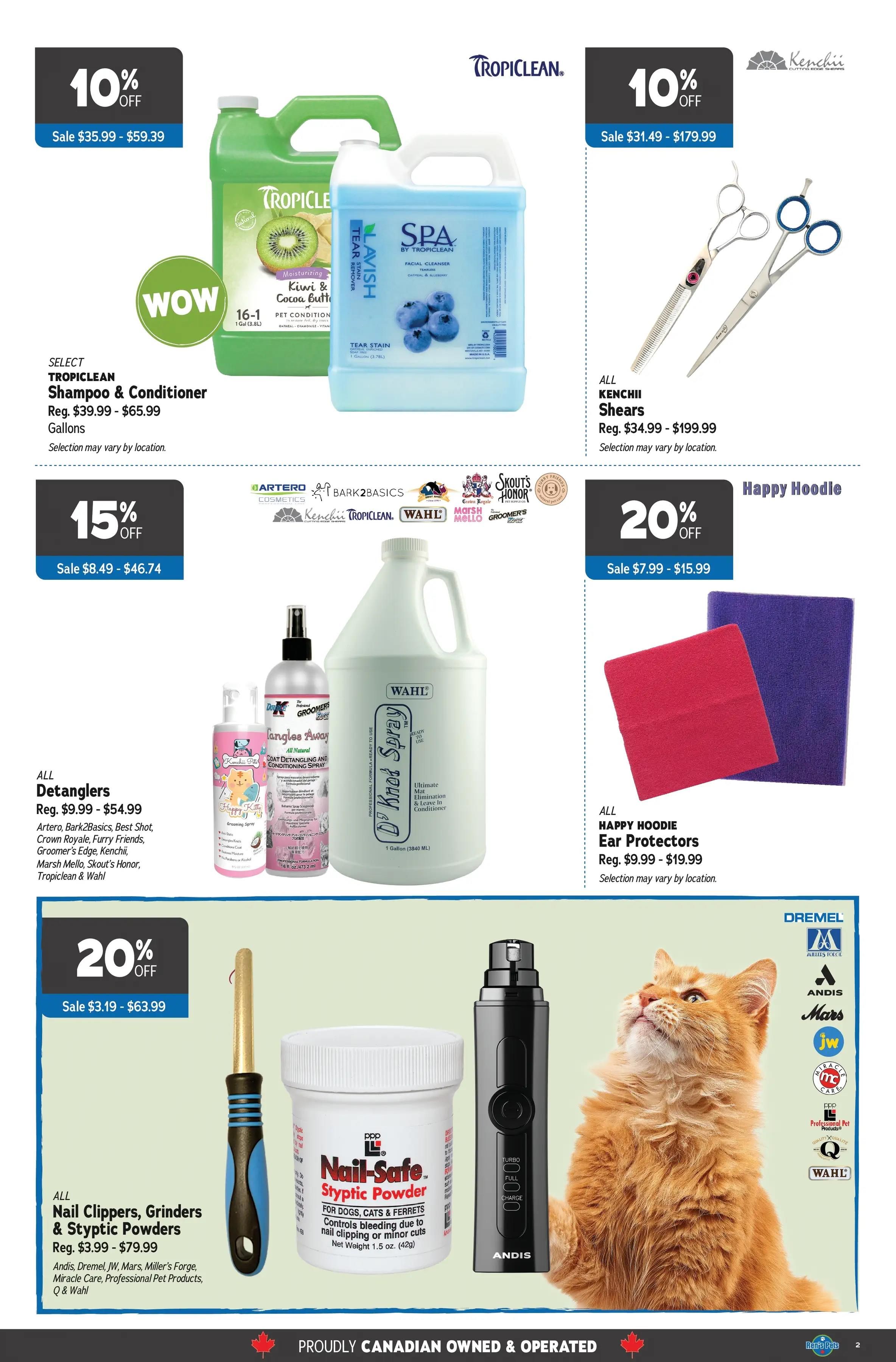 Ren's Pets Grooming Sale Flyer Flyer February 27 to March 12