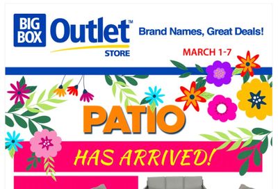 Big Box Outlet Store Flyer March 1 to 7