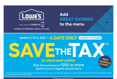 Lowe's (ON) Flyer March 2 to 8