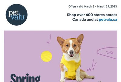 Pet Valu Flyer March 2 to 29