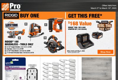 Home Depot Pro Flyer March 2 to 15