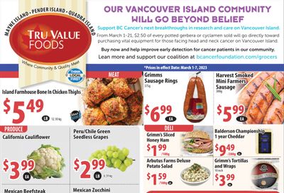 Tru Value Foods Flyer March 1 to 7