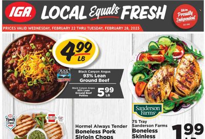 IGA (IN) Weekly Ad Flyer Specials February 22 to February 28, 2023