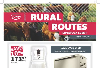 Co-op (West) Rural Routes Flyer March 2 to 15