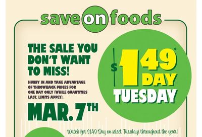 Save On Foods (AB) Flyer March 2 to 8