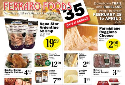 Ferraro Foods Monthly Flyer February 28 to April 3