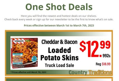 Country Traditions One-Shot Deals Flyer March 1 to 7