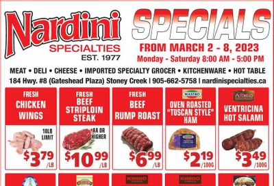 Nardini Specialties Flyer March 2 to 8