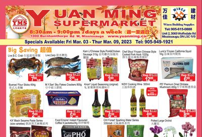 Yuan Ming Supermarket Flyer March 3 to 9