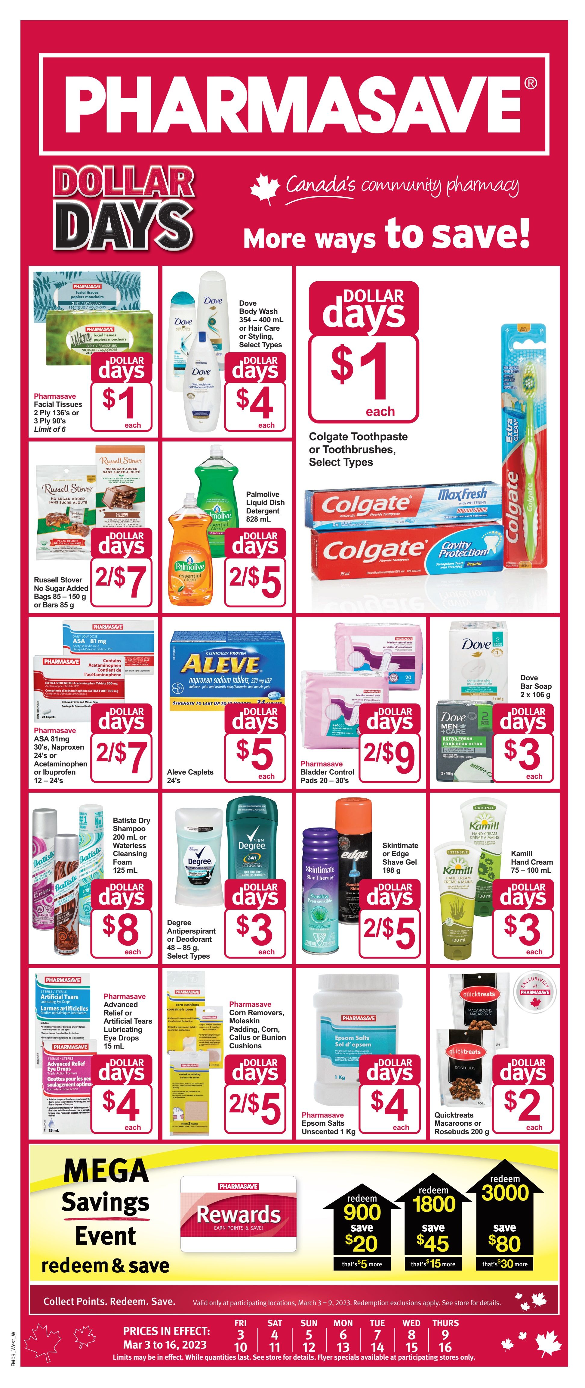 Pharmasave (AB, SK & MB) Flyer March 3 to 16