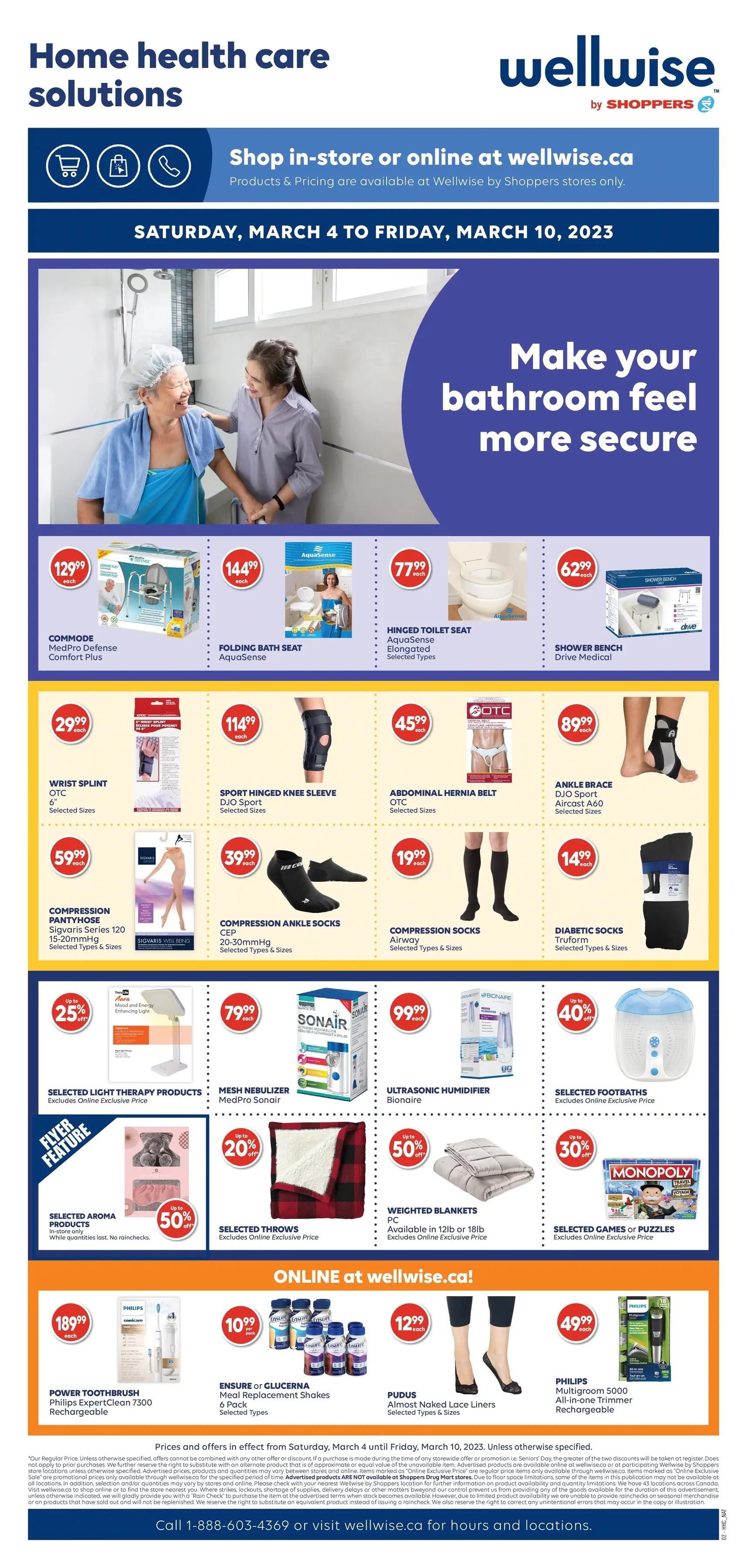 Wellwise By Shoppers Flyer March 4 to 10