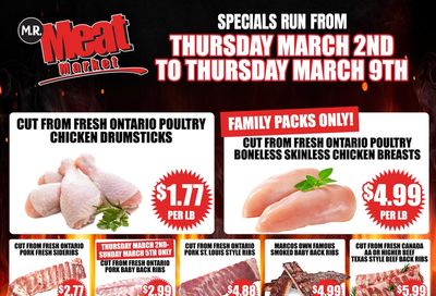 M.R. Meat Market Flyer March 2 to 9