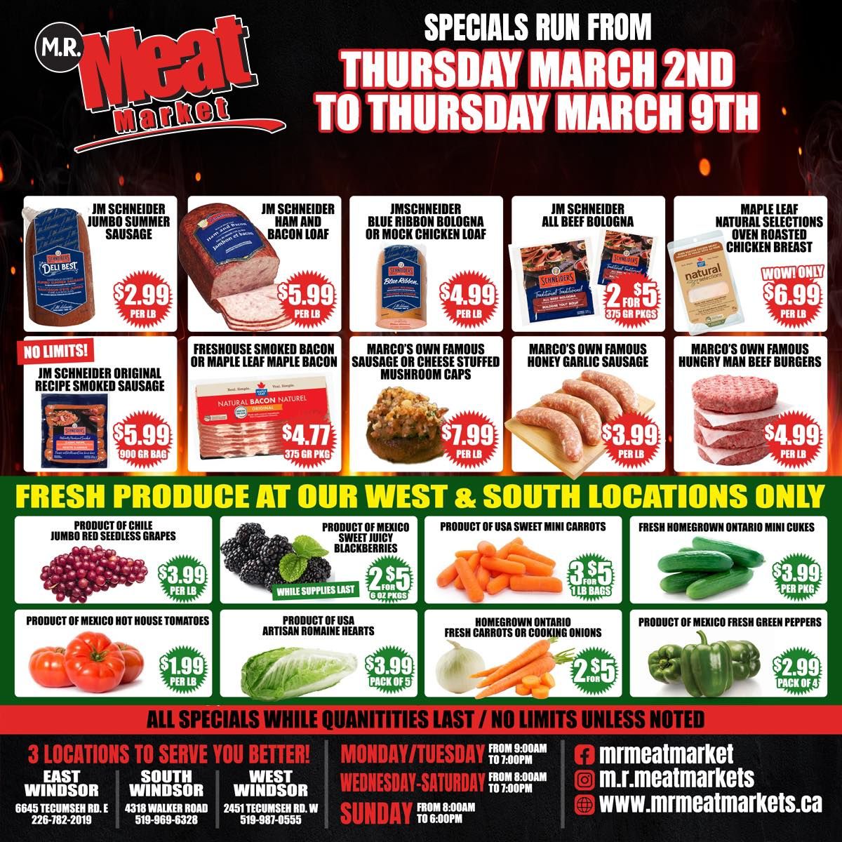 M.R. Meat Market Flyer March 2 to 9