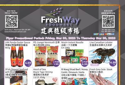 FreshWay Foodmart Flyer March 3 to 9