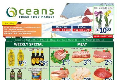 Oceans Fresh Food Market (West Dr., Brampton) Flyer March 3 to 9