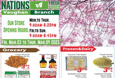 Nations Fresh Foods (Vaughan) Flyer March 3 to 9