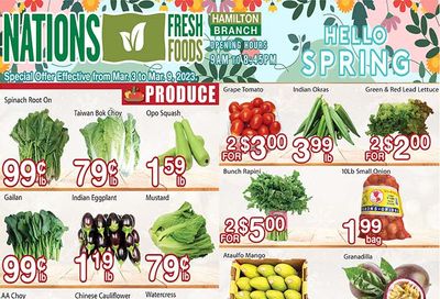 Nations Fresh Foods (Hamilton) Flyer March 3 to 9