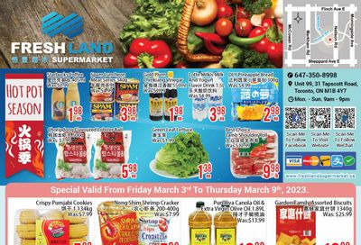 FreshLand Supermarket Flyer March 3 to 9