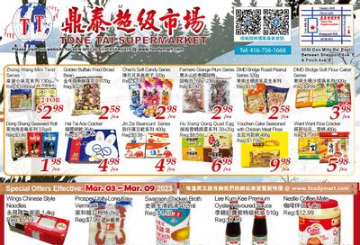 Tone Tai Supermarket Flyer March 3 to 9