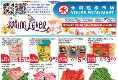 Yours Food Mart Flyer March 3 to 9