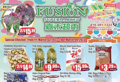 Fusion Supermarket Flyer March 3 to 9
