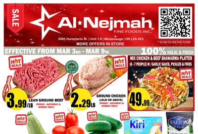 Alnejmah Fine Foods Inc. Flyer March 3 to 9
