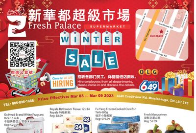 Fresh Palace Supermarket Flyer March 3 to 9