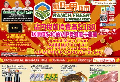 Ranch Fresh Supermarket Flyer March 3 to 9