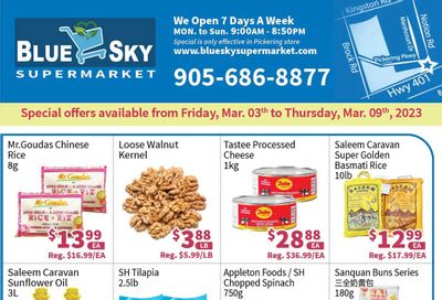 Blue Sky Supermarket (Pickering) Flyer March 3 to 9