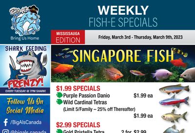 Big Al's (Mississauga) Weekly Specials March 3 to 9